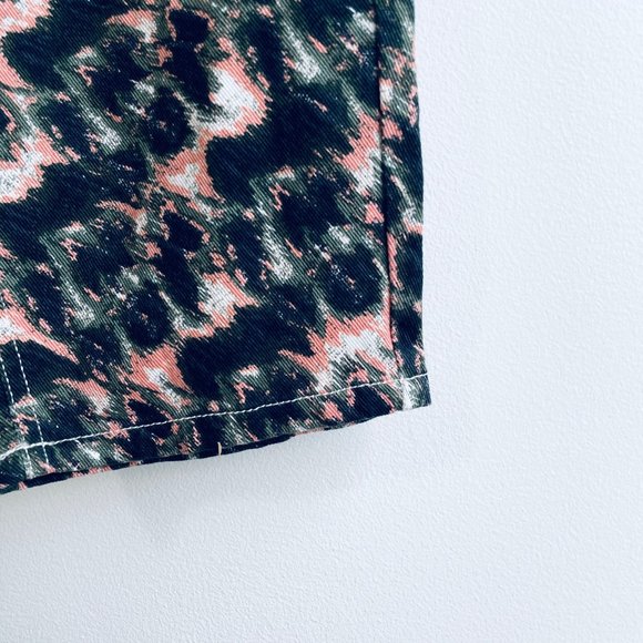 Rachel Comey 4, 12 Animal Print High Rise Denim Olive, Pink Cotton Jeans Target - Picture 6 of 12